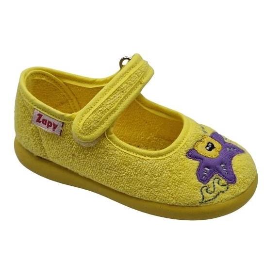 Zapy - Zapatillas de casa para niñas modelo 10413 en color amarillo, cómodas y ligeras para uso interior