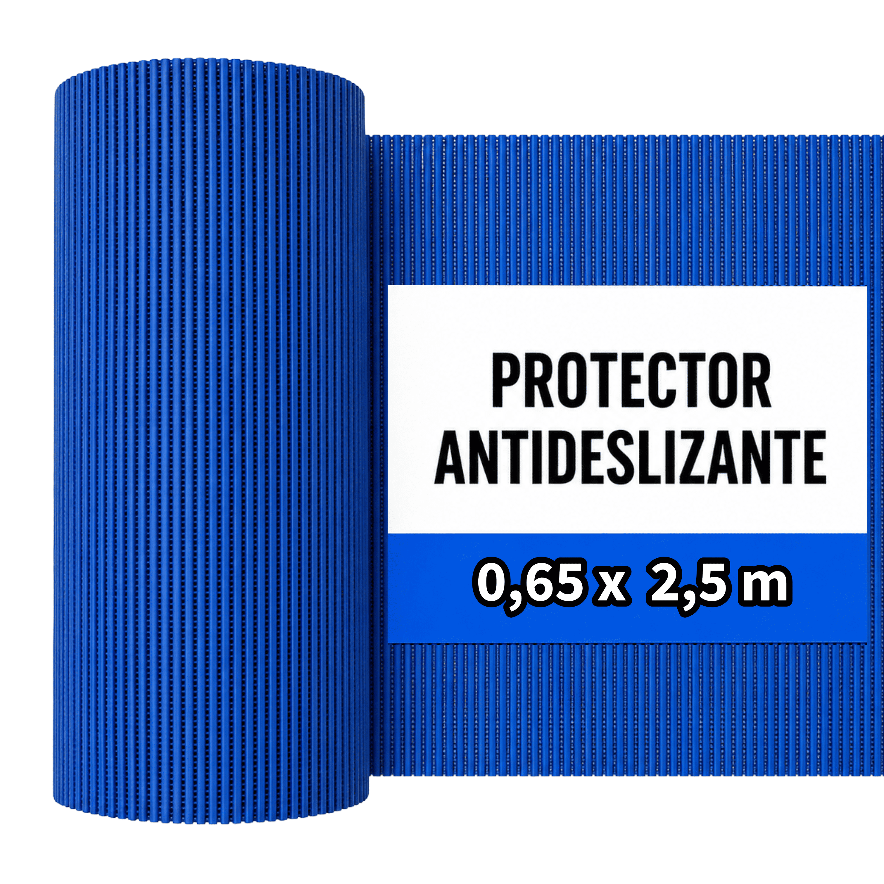Protector Antideslizante Azul para Cajones y Armarios 65 cm Ancho | Rollo Cortable a Medida para Cocina, Nevera, Fregadero y Estanterías | Alfombrilla Protectora Fácil de Limpiar