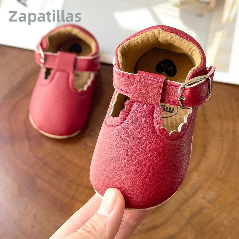 TK Zapatillas De Bebé Recién Nacido Clásicas Con Rayas En Cuero Para Niño Y Niña Antideslizantes Suela De Goma Primera Caminata Infantiles Mocasines Multicolor