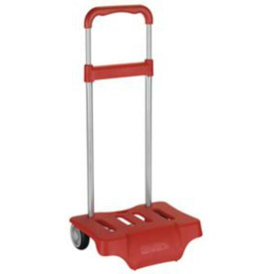 Safta CARRO PORTA MOCHILAS ROJO  Carro para Mochilas Fabricado en España - Carro para Mochila Versatilidad Universal Facilidad de Transporrte y Movilidad - Carro Mochila Variedad Estilos y Colores