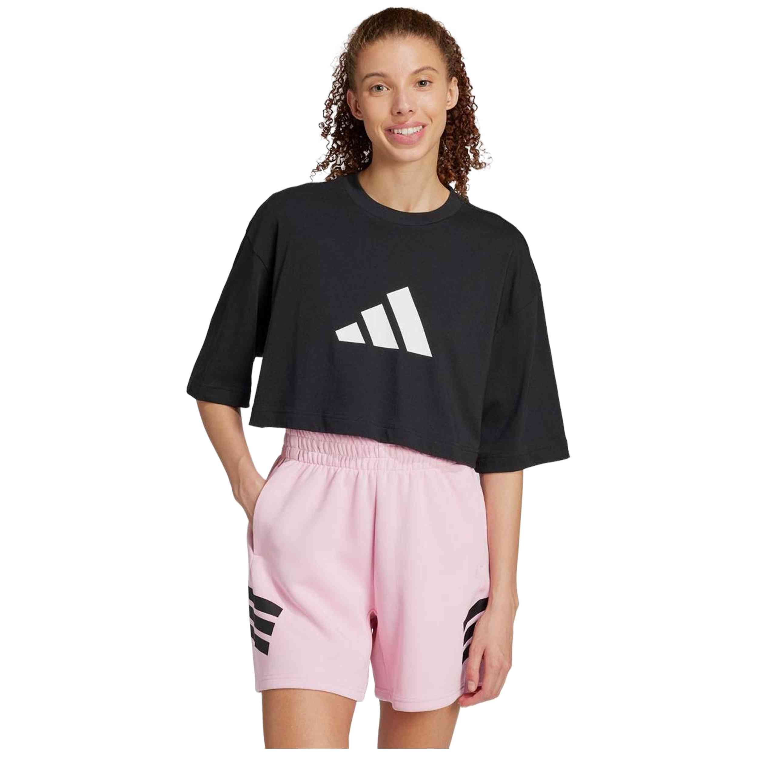 Camiseta De Manga Corta Adidas modelo JE0131 para Mujer en color Negro