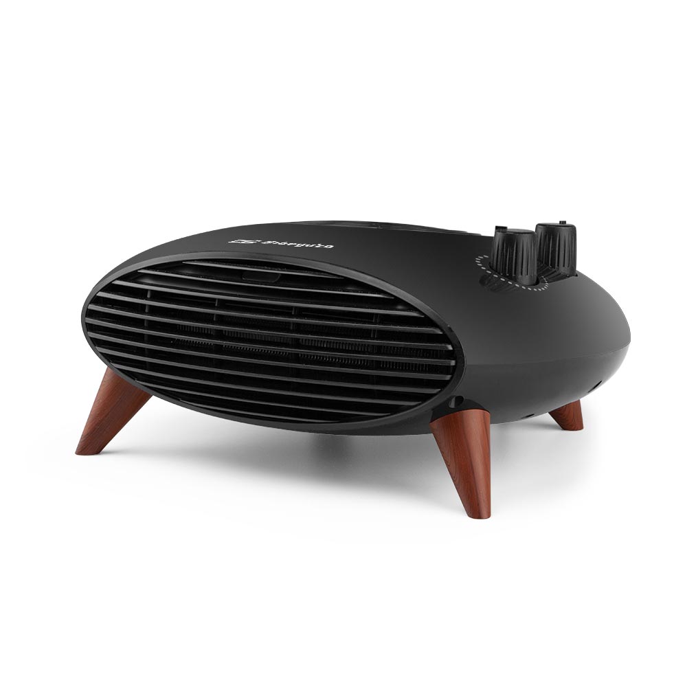 Orbegozo FH 5134 Calefactor Eléctrico 2000W – Termoventilador de Gran Diseño Elegante con Selector de 3 Posiciones (Ventilador, Calor 1000W y 2000W), Calor Instantáneo, Termostato Regulable y Protección sobre Calentamiento