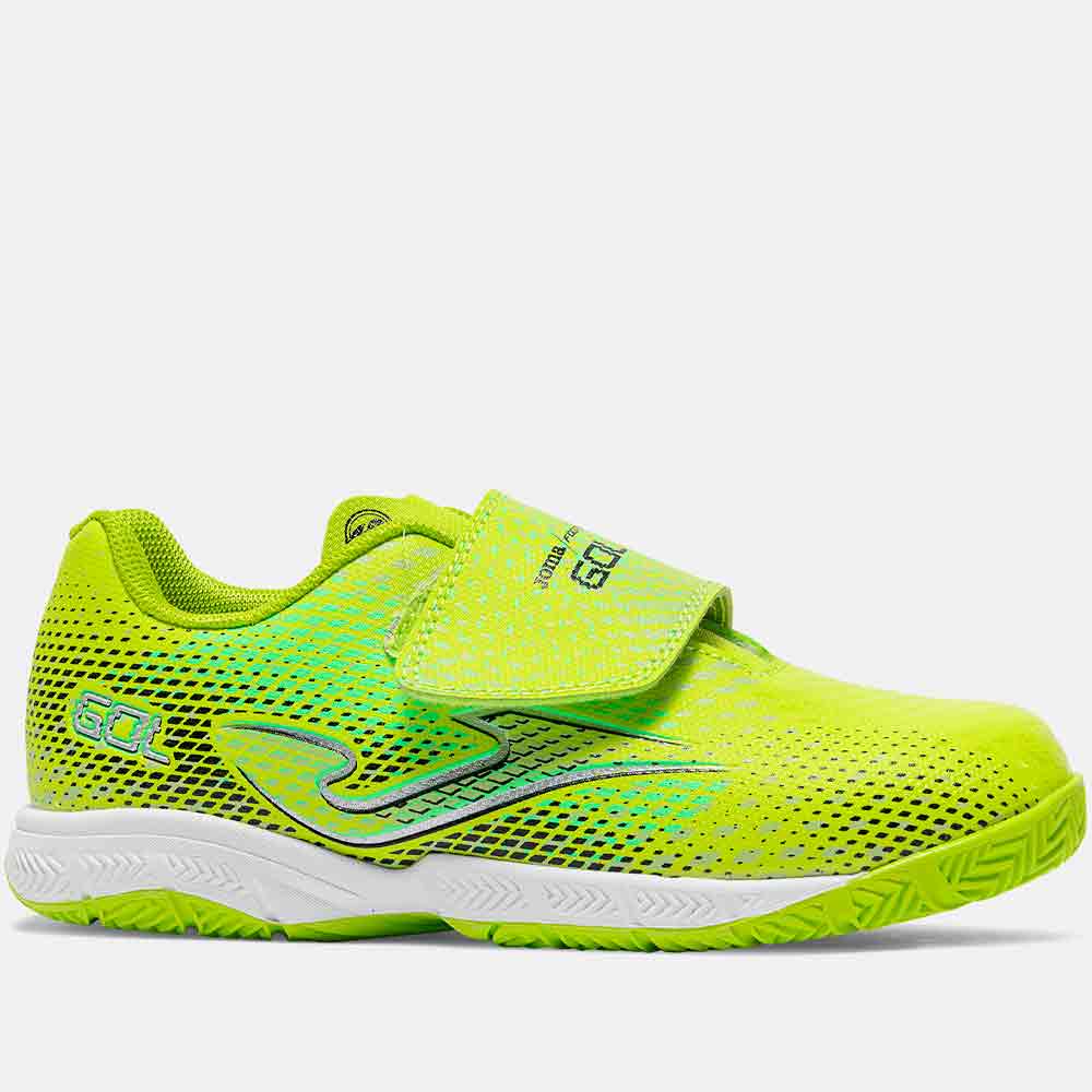 Zapatillas de Fútbol Sala Joma Gol JR 2611 para Niño y Niña, Color Verde Flúor, + balón de futbol Suela Indoor de Caucho DURABILITY, Modelo Primavera/Verano