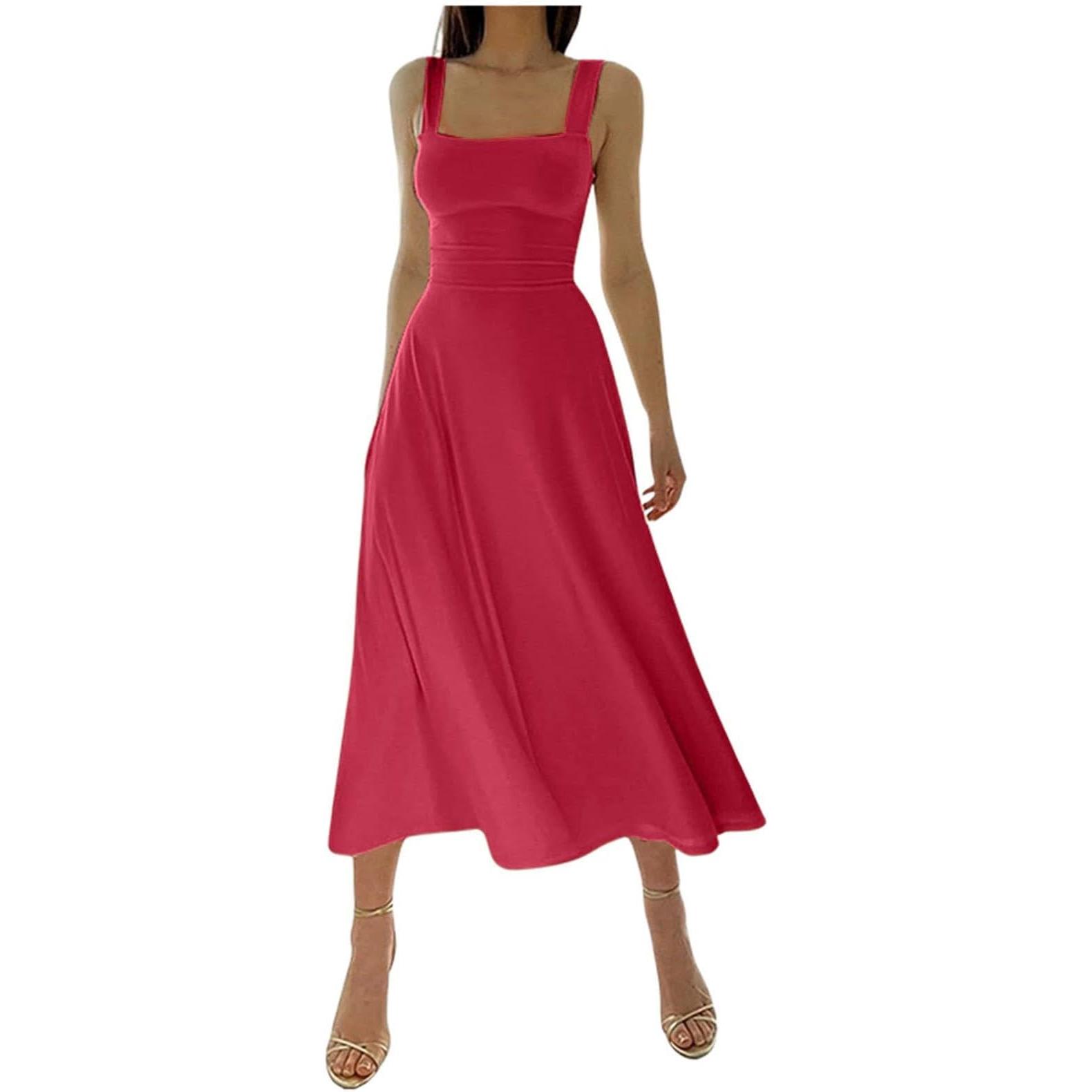 TK Novedad para 2024 Vestido Maxi de Verano para Mujer Sin Mangas