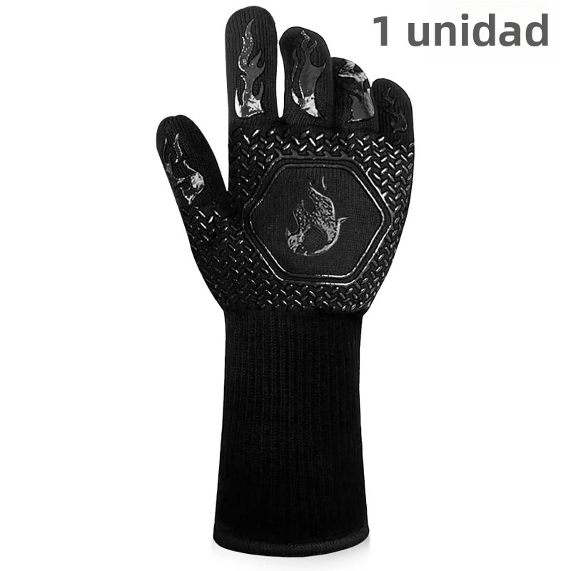 TK Guantes De Horno Resistente Al Calor Y Antideslizante De Silicona Para Barbacoa Y Hornear 1PC/Par Guantes De Fuego Para Cocina