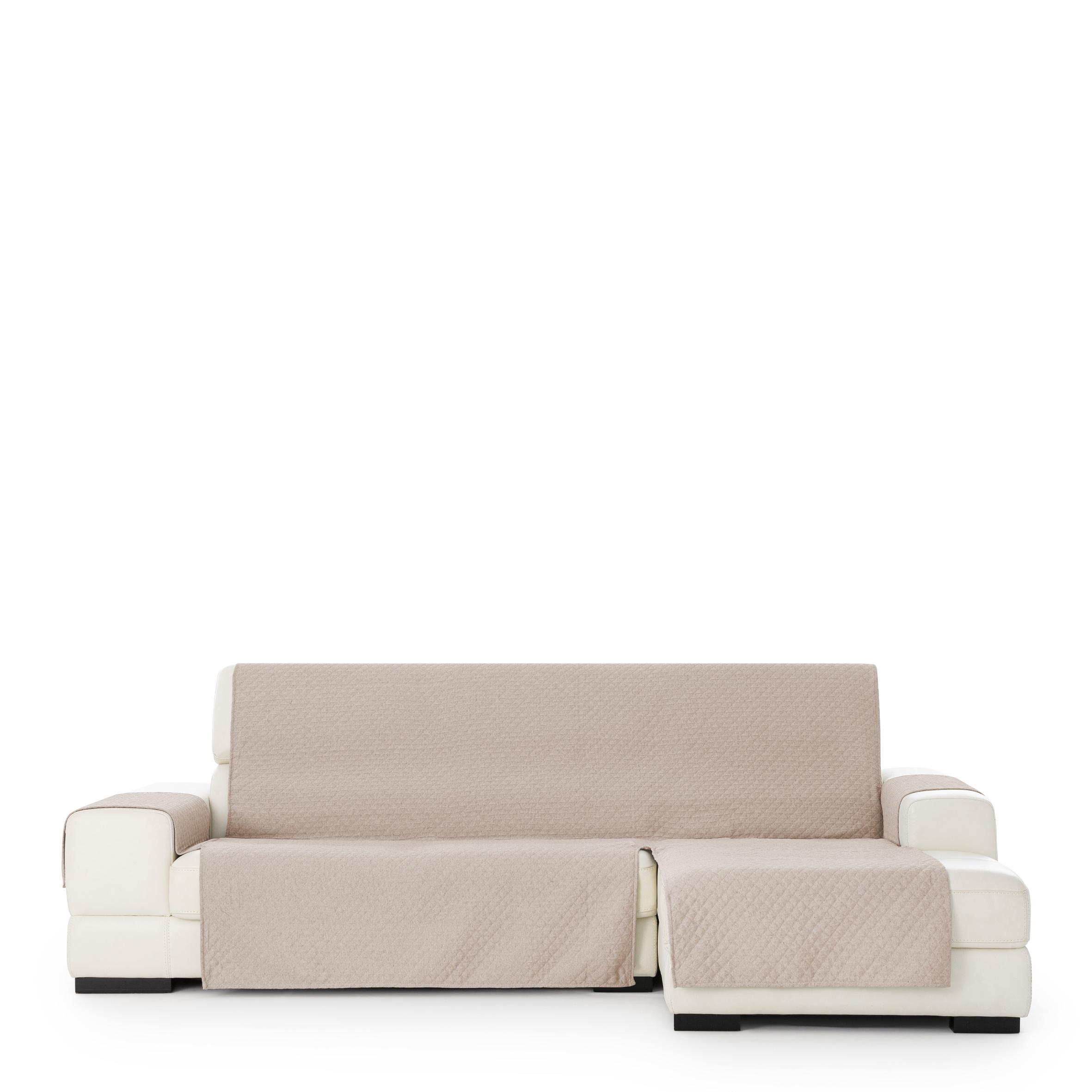 Funda de sofa chaise longue m/3 silver derecha (Mirando de frente) c/11 extra,  Tamaño extra derecha,  170x310x110cm,  Fábricada en España