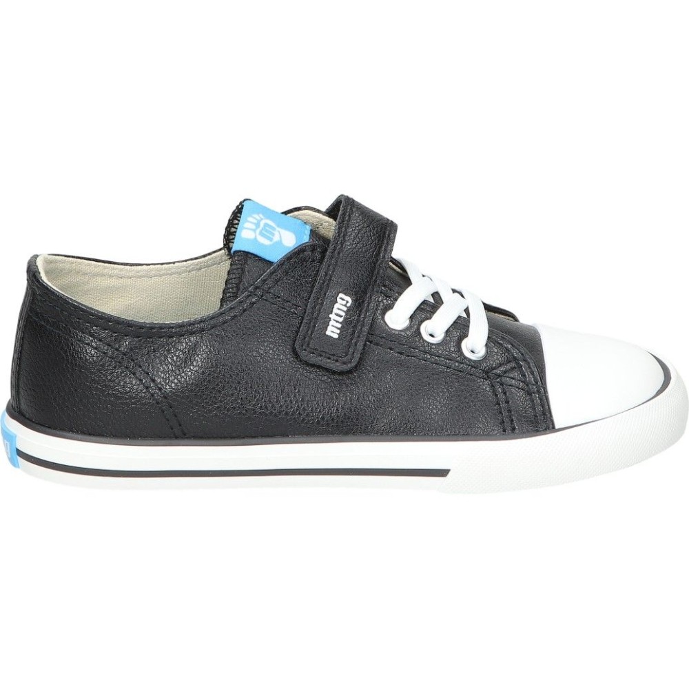 MTNG | Zapatillas Barefoot Mustang Free Infantiles – Deportiva en Color Negro con Detalles en Beige – Sneakers con Cordones y Adhesivo – Respetuoso – Plantilla Extraíble – Vegan – Flexibles – Modelo 49065