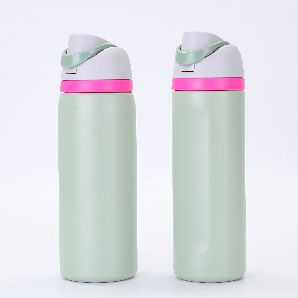 TK Botella de agua de acero inoxidable con aislamiento de 1 piezas con paja para deportes, viajes y Escuela Botella de agua deportiva sin BPA, 24 oz, denim
