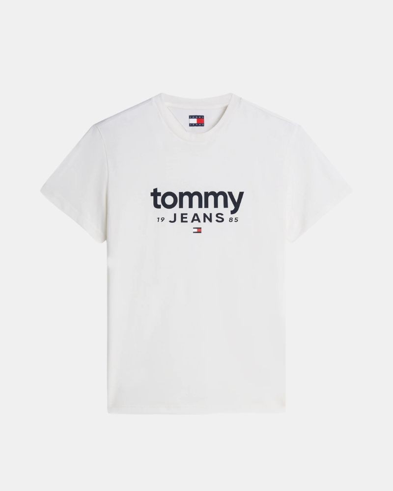 TOMMY HILFIGER DM0DM23376YBH Camisetas Manga corta Hombre Blanco