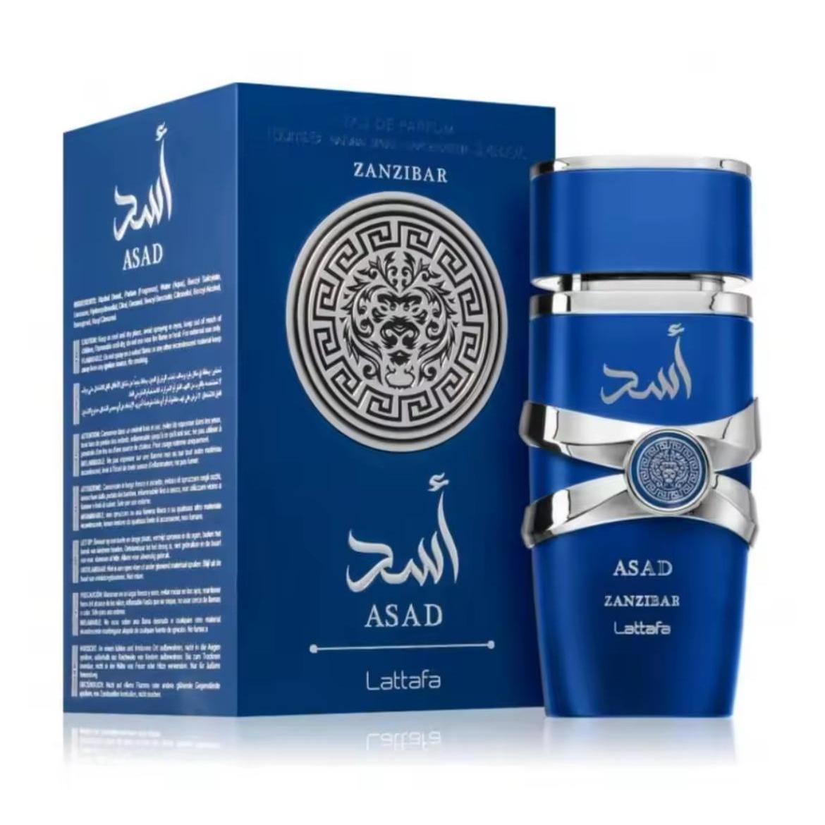Asad Zanzibar Eau De Parfum Para Hombre – Fragancia Intensa, Amaderada Y Exótica De Larga Duración