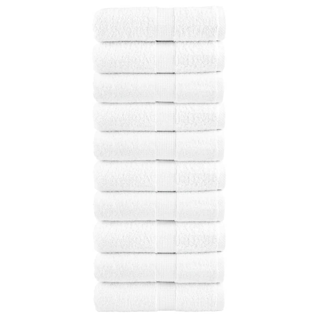 vidaXL Toallas 10 uds 100% algodón 30x30 cm 600 gsm toallita paño Color Antracita,  Azul,  Azul marino y mas