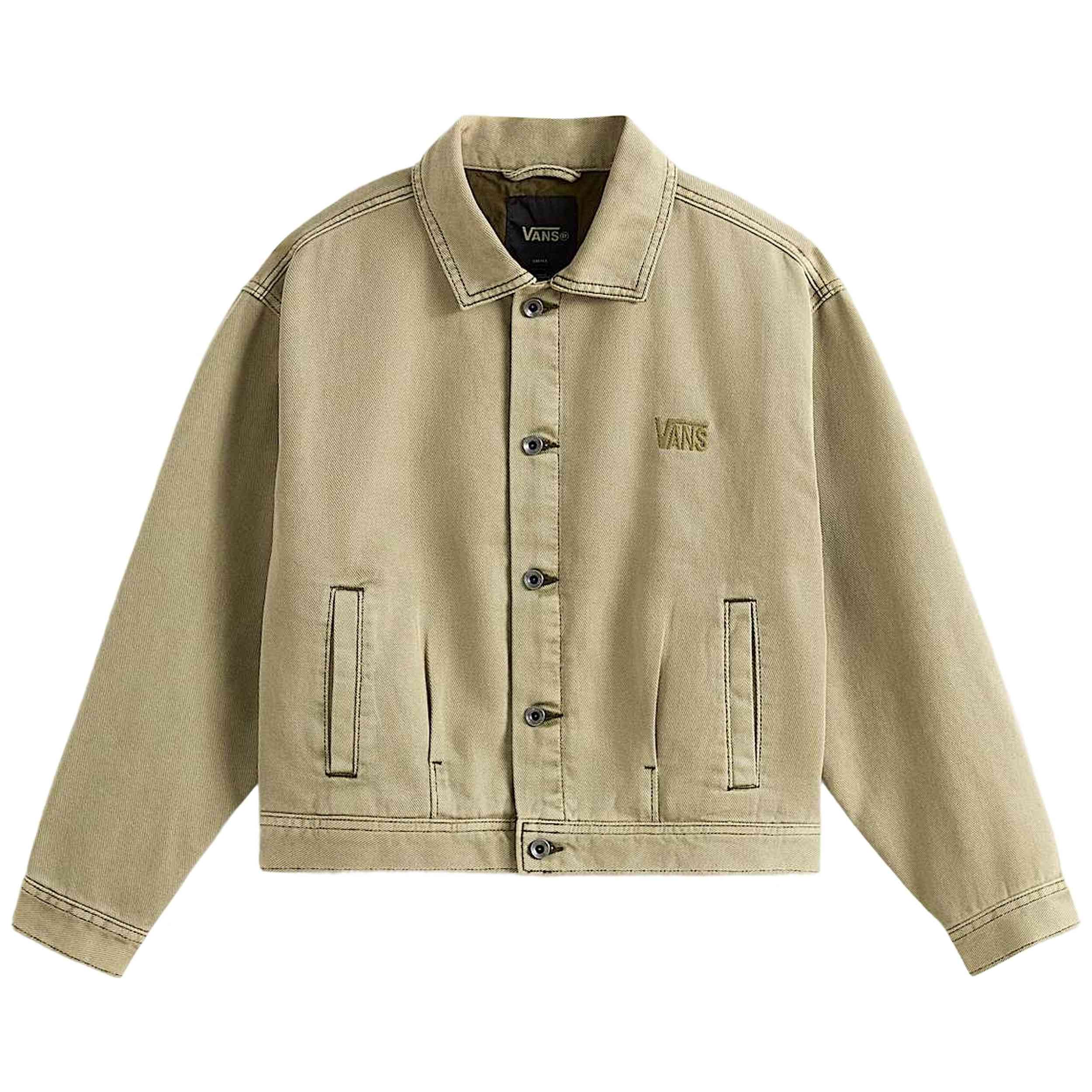 Chaqueta Vans modelo VN000T6YFSG1 para Mujer en color Beige