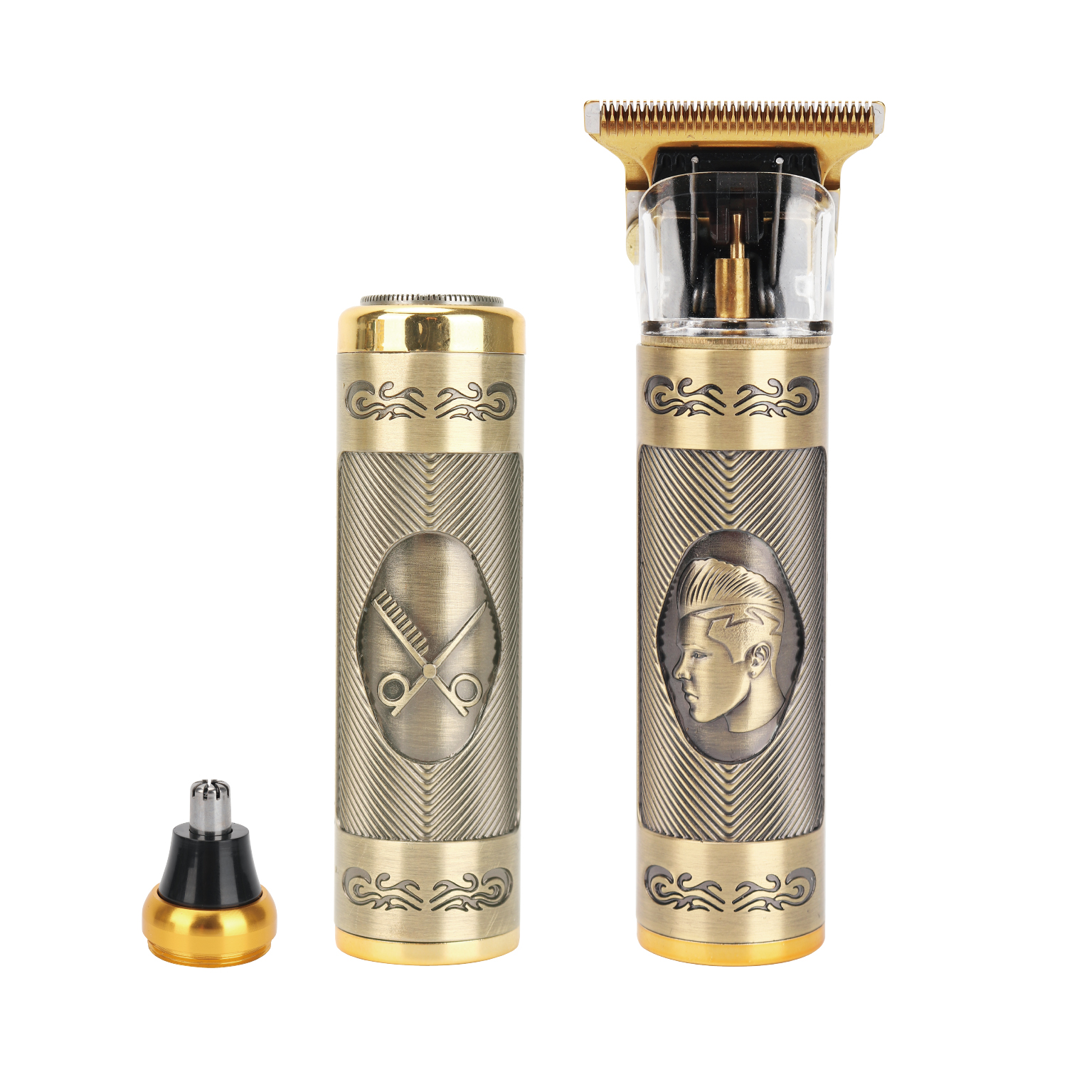 Máquina de Cortar Pelo Profesional Recargable USB Acero Inoxidable Batería Litio Corte Preciso