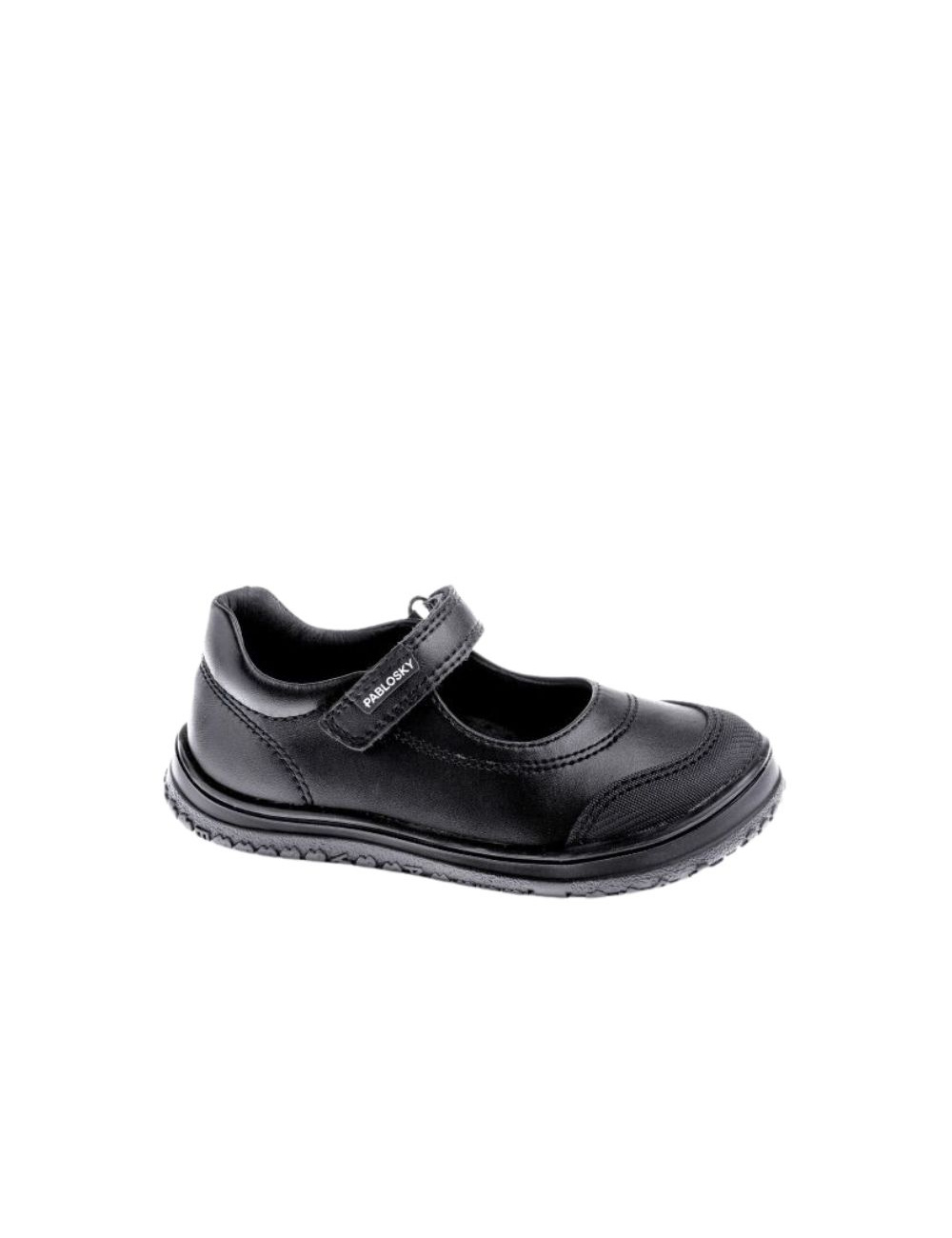 Pablosky Zapato Barefoot Mercedita Colegial Piel Cierre Adhesivo Niña 3554