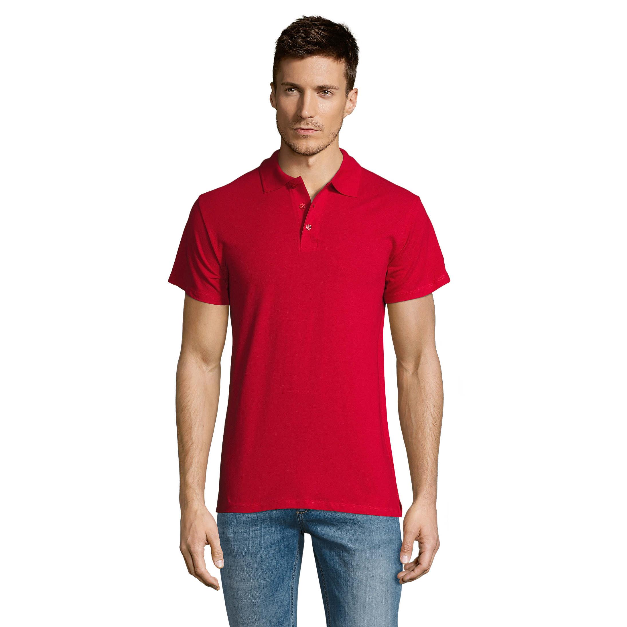 Polo para hombre Marnaula de manga corta con cuello acanalado de 3 botones - Algodón peinado