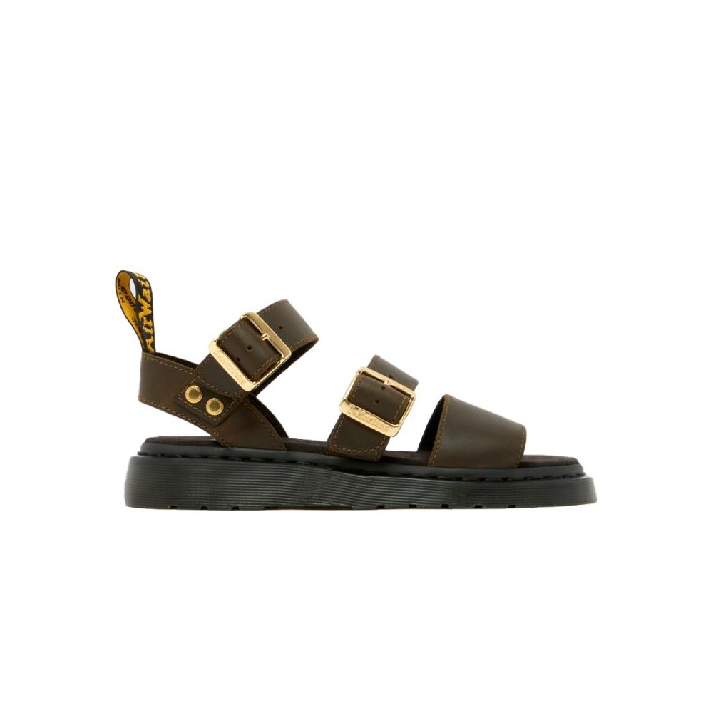 Sandalias Planas Dr. Martens Gryphon Mujer Kaki