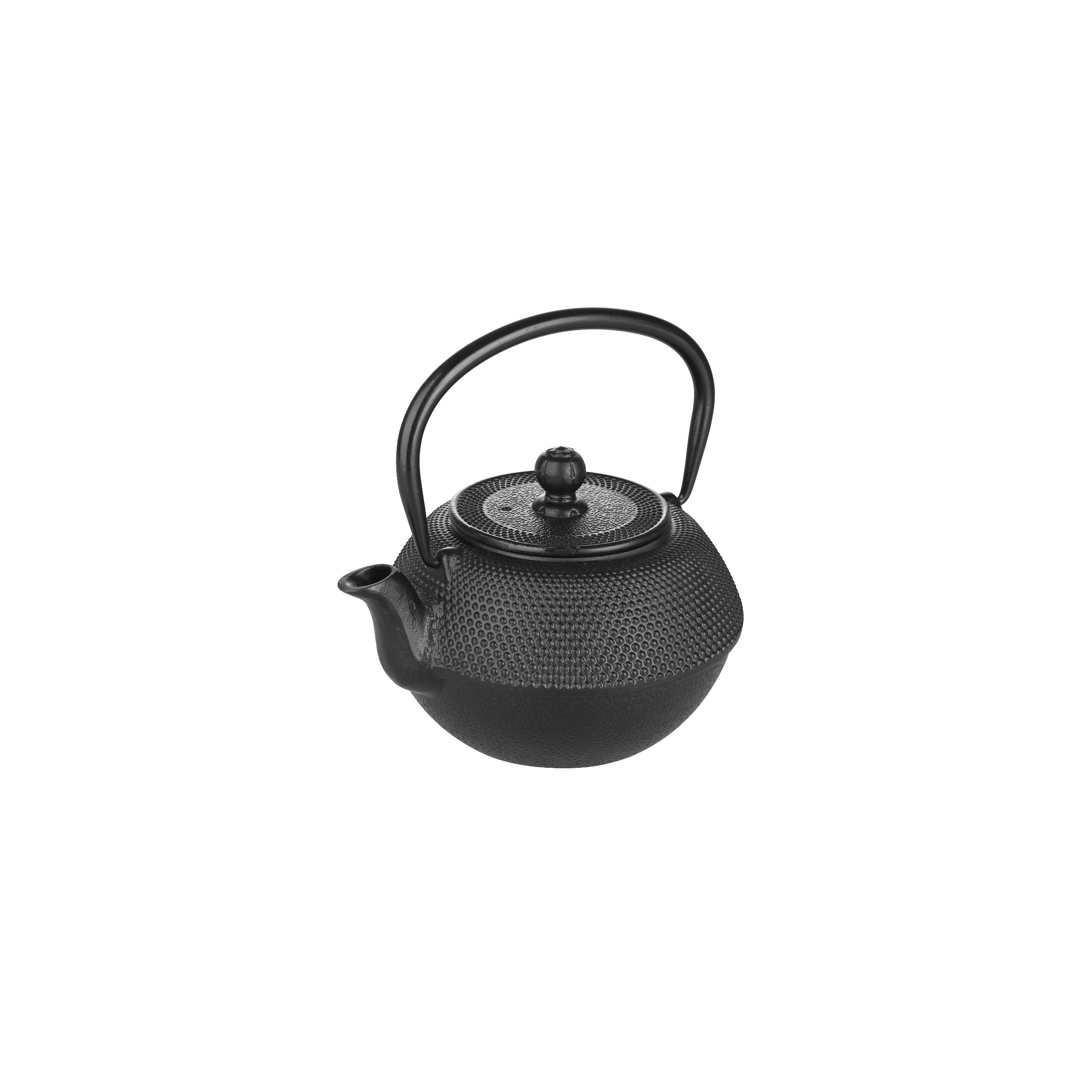 IBILI - Tetera hierro fundido Negra, 0.3 litros, Interior esmaltado, Apto para inducción