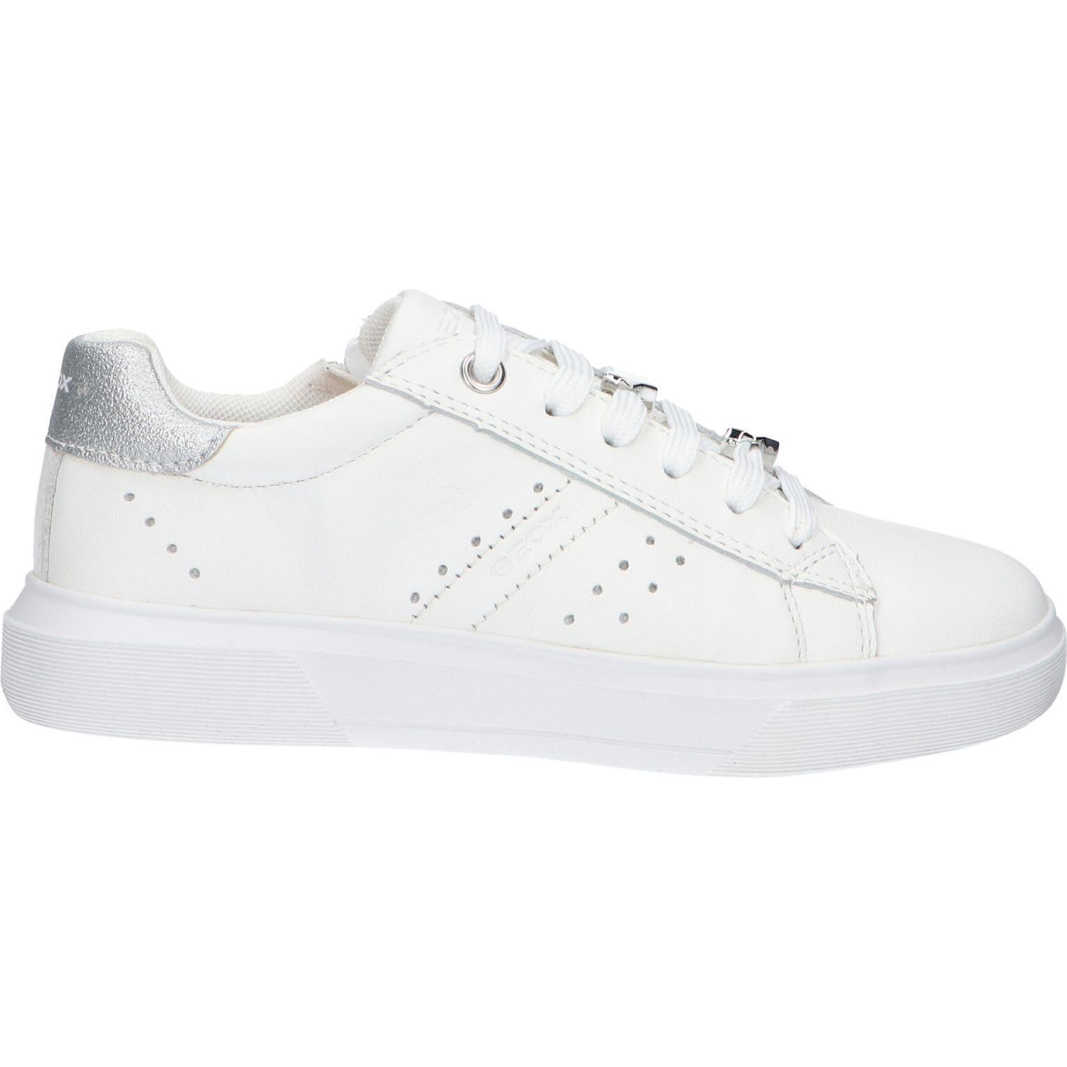 Women's and girls' geox sneakers j45gcb 085bc j nettuno c0007 white-silver
