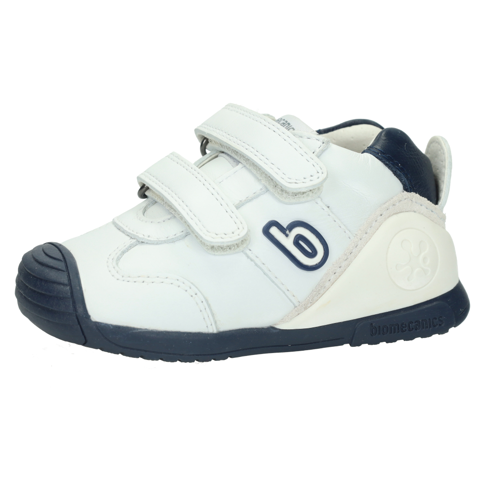 Deportivos marca BIOMECANICS para niño en color blanco-azul. TENIS BIOMECANICS