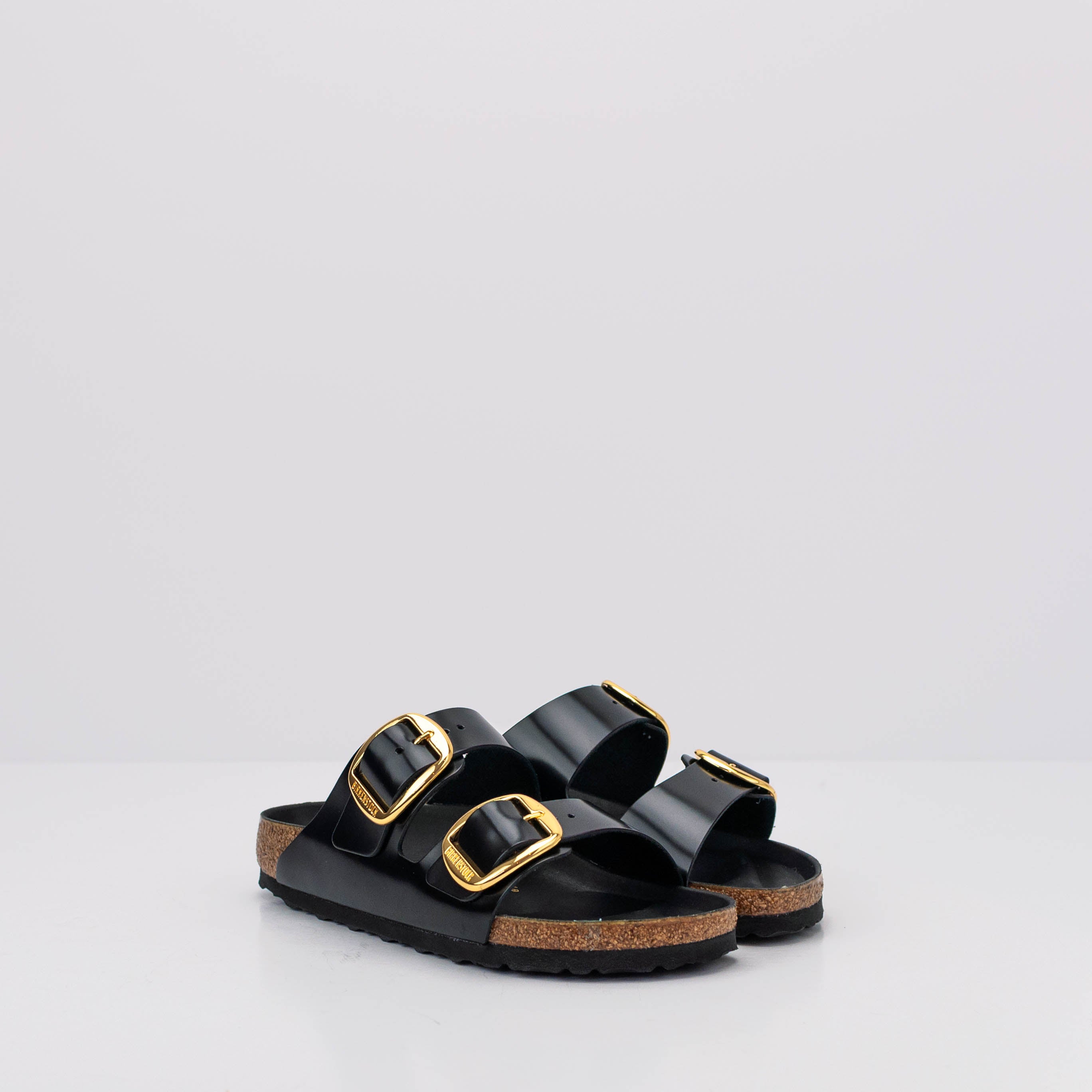 SANDALIA - BIRKENSTOCK - ARIZONA BIG BUCKLE HIGH SHINE BLACK 1021476 BIRKENSTOCK SANDALIAS