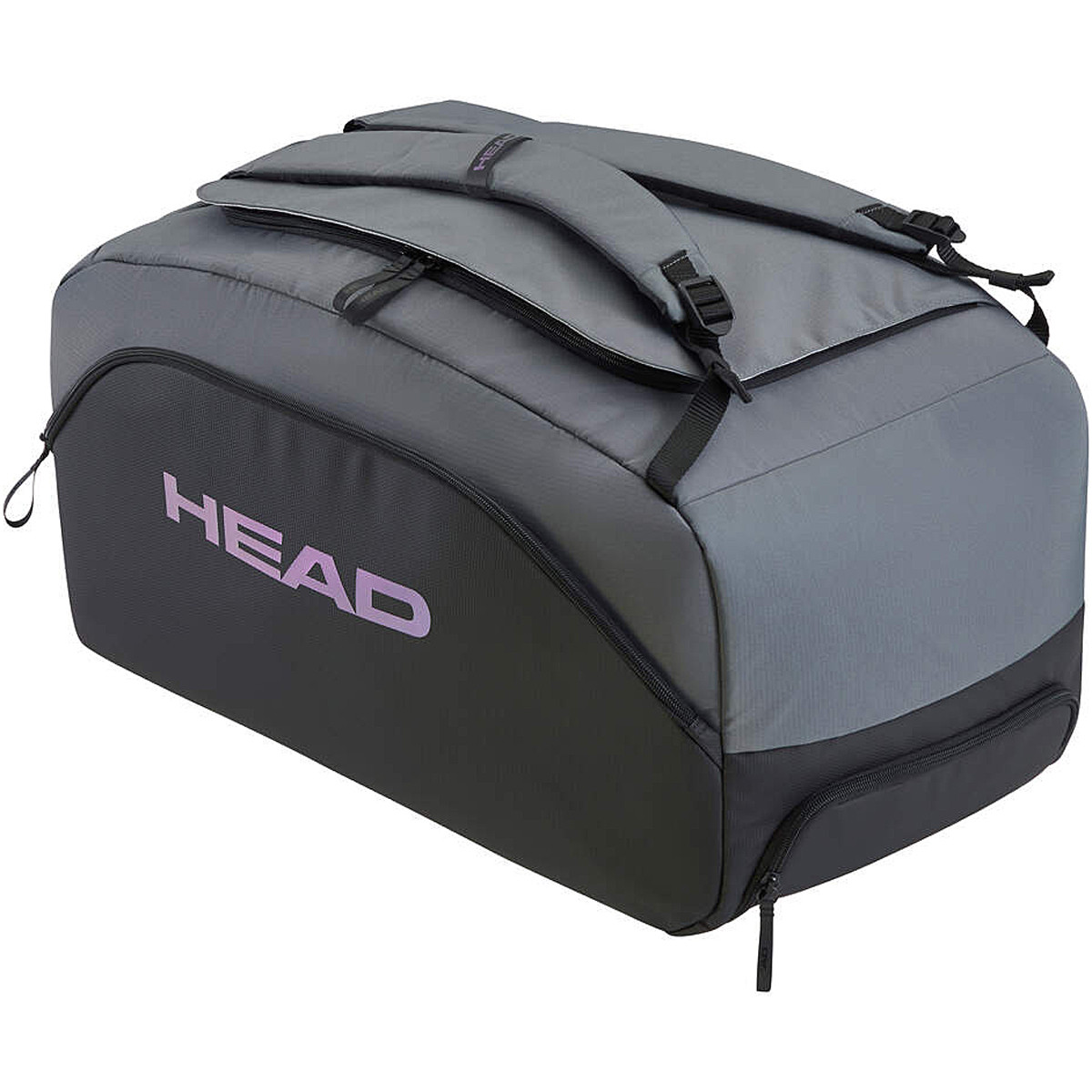 HEAD Pro X Duffle - Bolsa Deportiva, Color Negro y Gris Oscuro