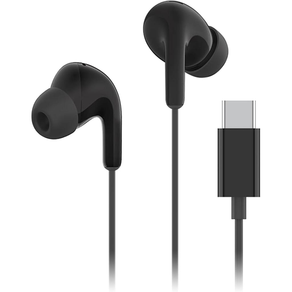 Xiaomi - Auriculares USB-C con cancelación de ruido y micrófono HD, controlador 12.4 mm sonido envolvente negro