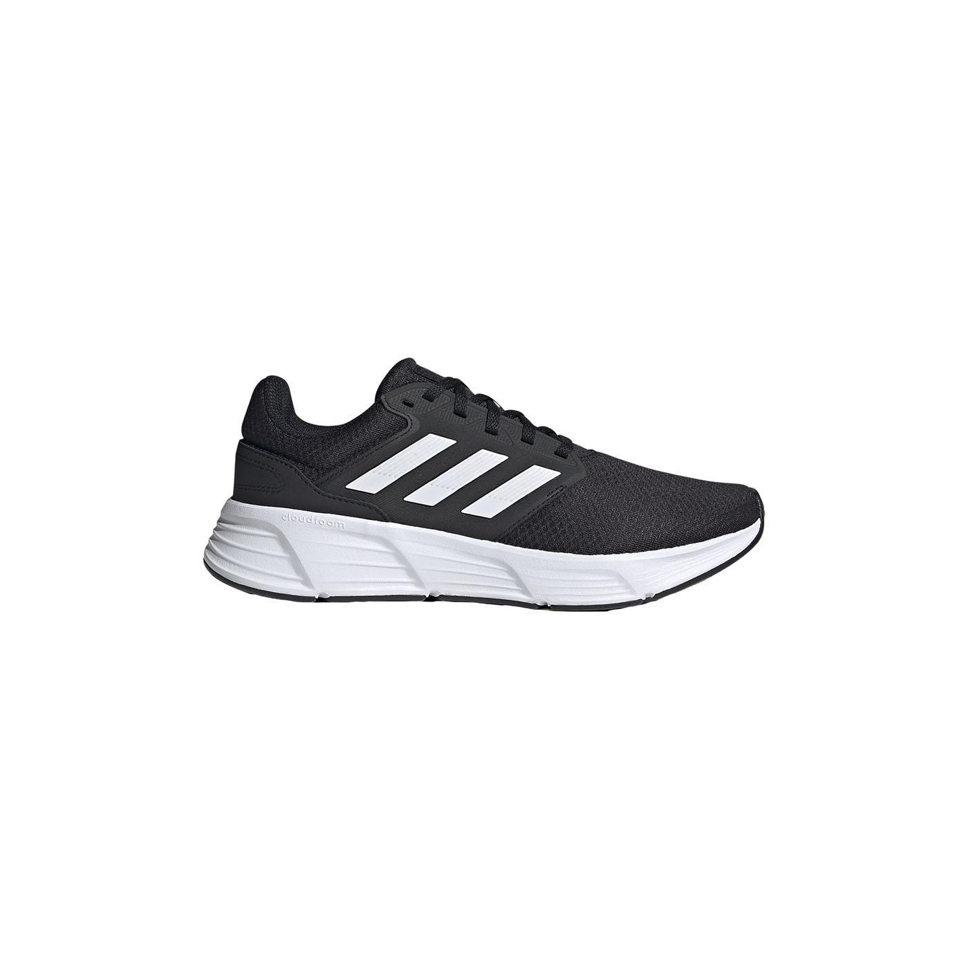 Adidas Zapatilla Hombre Galaxy 6 Negro en Malla con Cordones