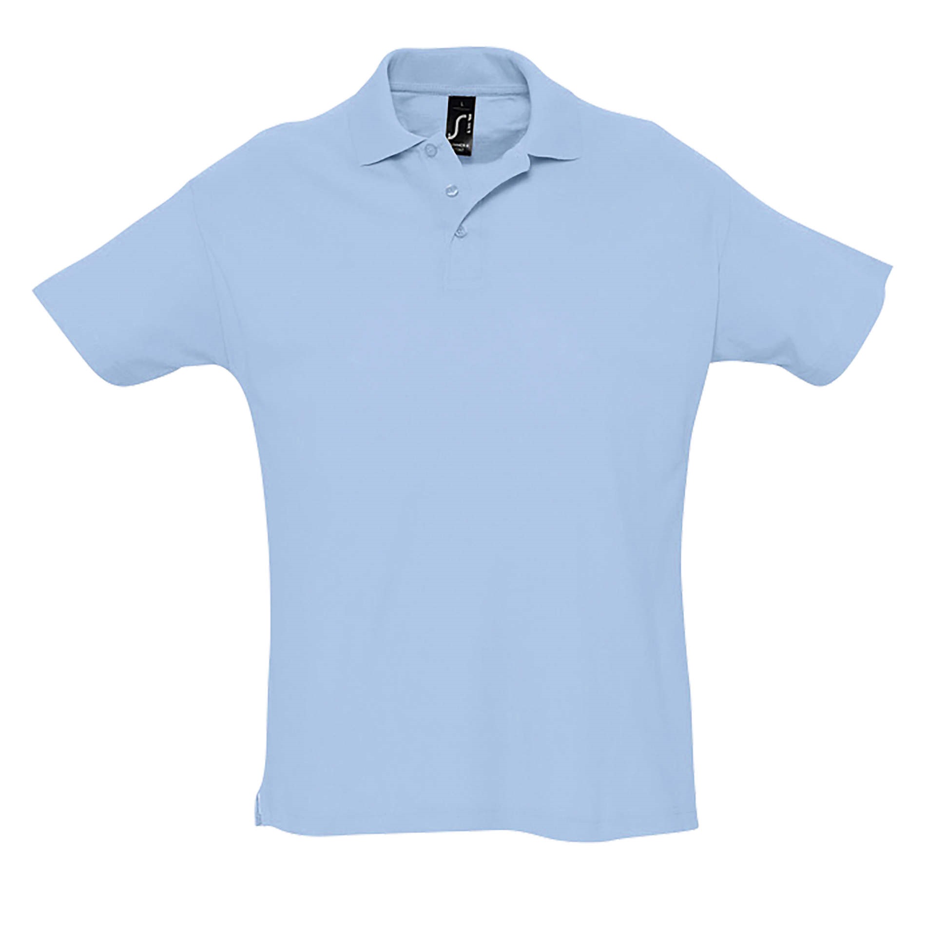 Polo para hombre Marnaula de manga corta con cuello acanalado de 3 botones - Algodón peinado