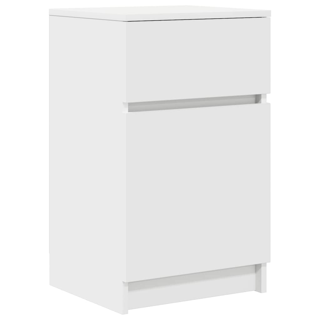 vidaXL Mesita de noche madera contrachapada  39x35x65 cm Multicolor