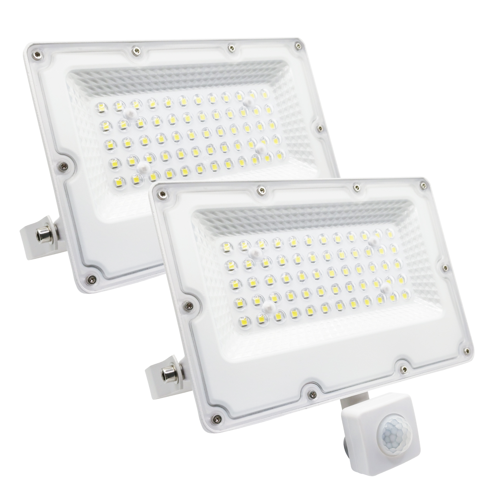 LED ATOMANT Foco Proyector LED 20W con Sensor de Movimiento, Color Blanco Frio 6500K, Impermeable IP65, 2636 Lumenes, Luces LED Exterior, Luz Jardín, Patio, Terraza, Seguridad, Caminos, Lámpara de pared