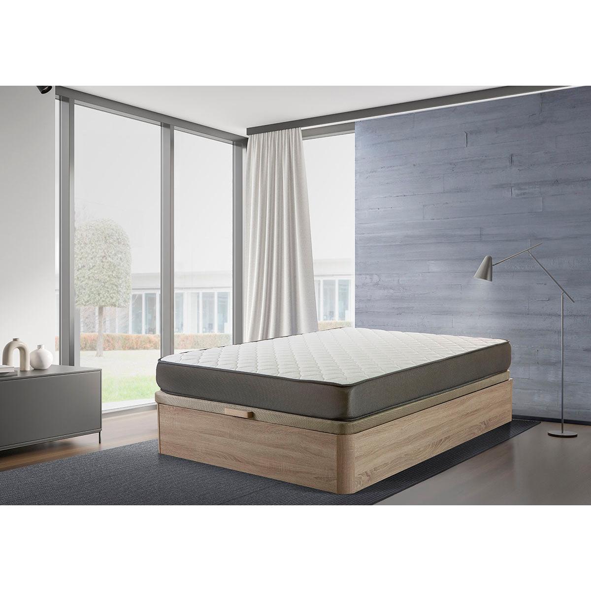 Cama Canape Abatible Atenas Cambria 105x190 cm + Colchon Basico de 15 cm (+/-)