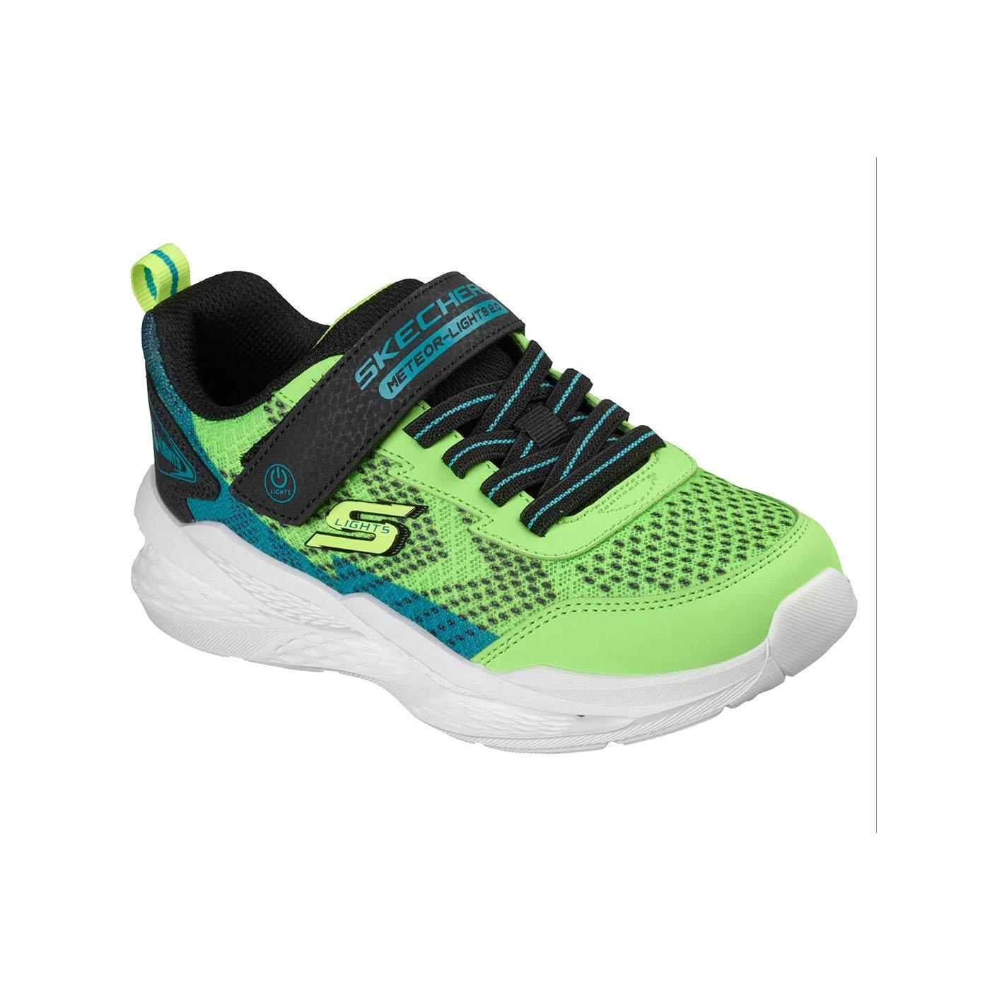 Zapatilla Baby Skechers Meteor-Lights Verde