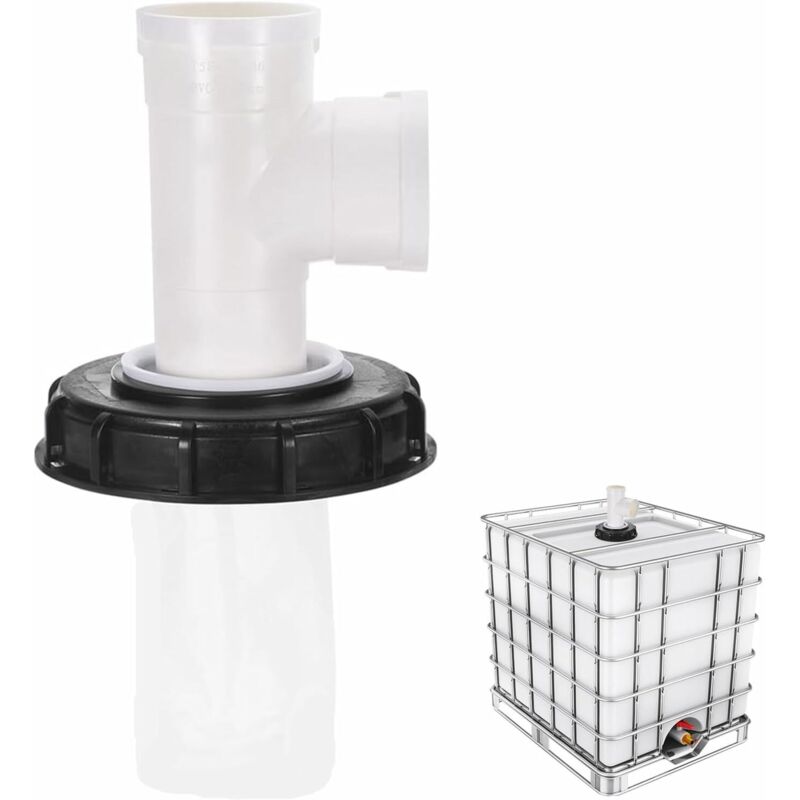 CA Tapa de tanque IBC en forma de F con filtro de nailon lavable para tanque de agua de lluvia IBC de 1000 litros, filtro de tapa IBC, accesorios para tanque IBC, filtro de nailon para agua de lluvia de 165 mm