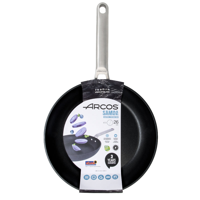 Arcos Sartén Antiadherente Serie Samoa con Mango de Acero Inoxidable