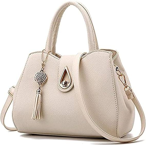 Bolso de cuero sintético para mujer, con asa superior, cartera de dama, elegante, para trabajo, ataché, bolsa de mano