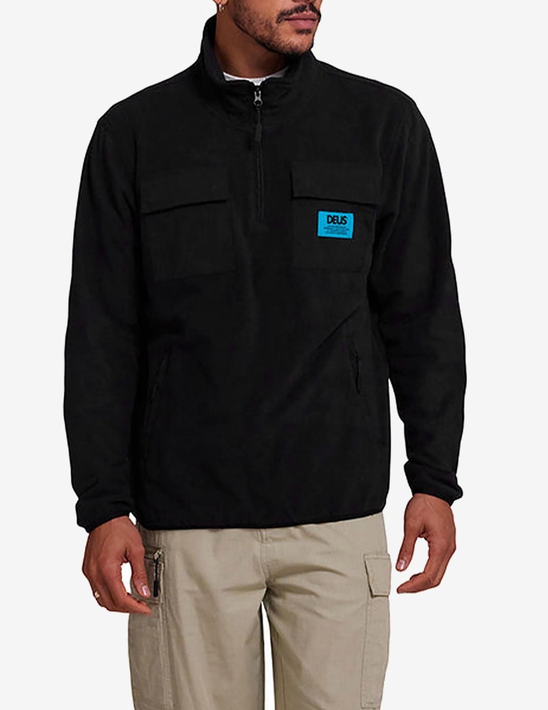 DEUS POLAR NEGRO 1/4 ZIP SECTION