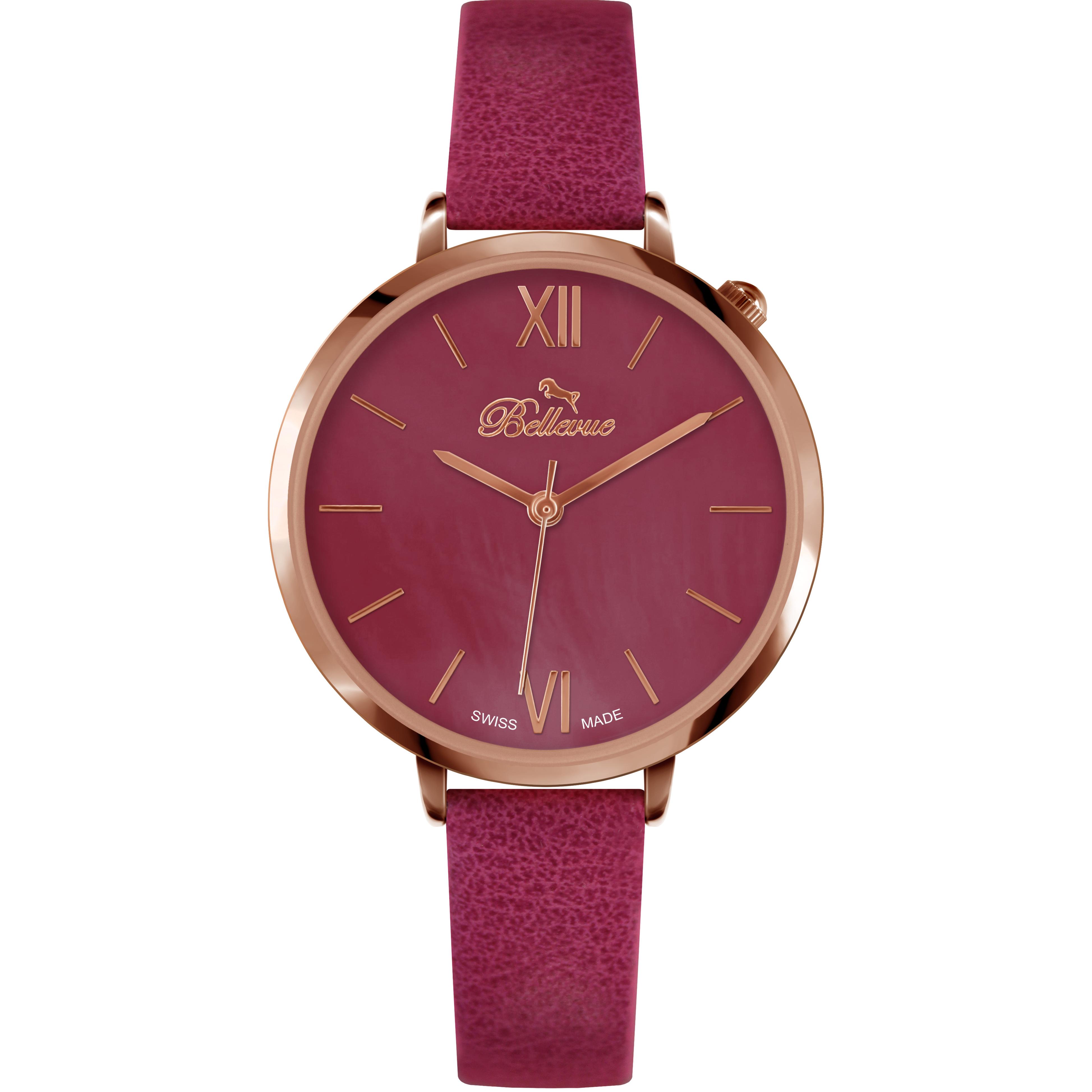 Bellevue Reloj Mujer Analogico Cuarzo con Correa de Piel sintetica B.50