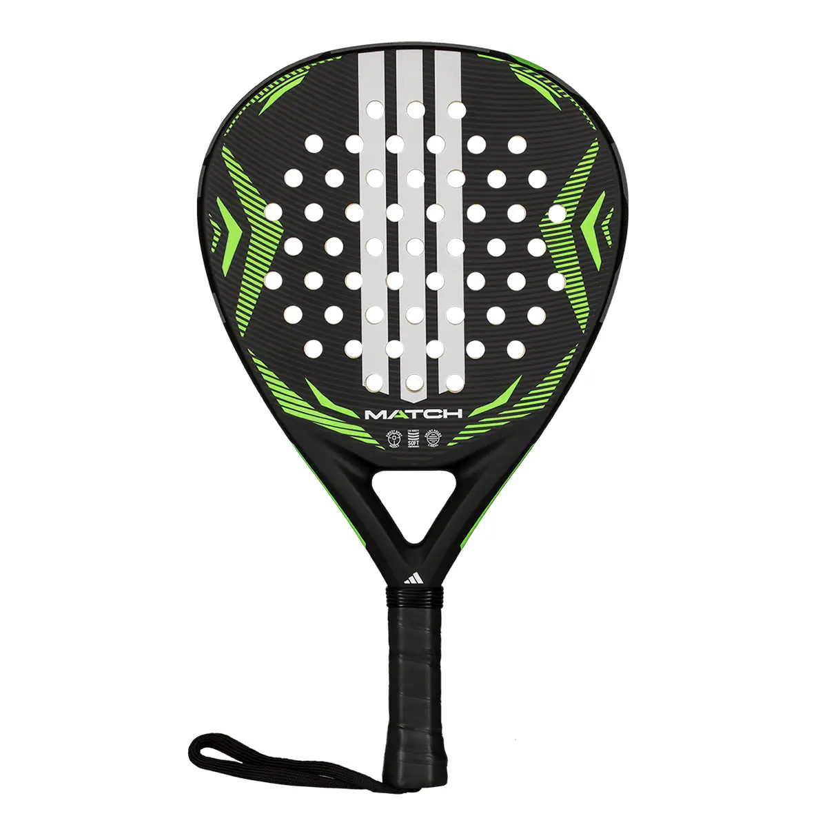 Pala de Pádel Adidas Match Black Lime 2026
