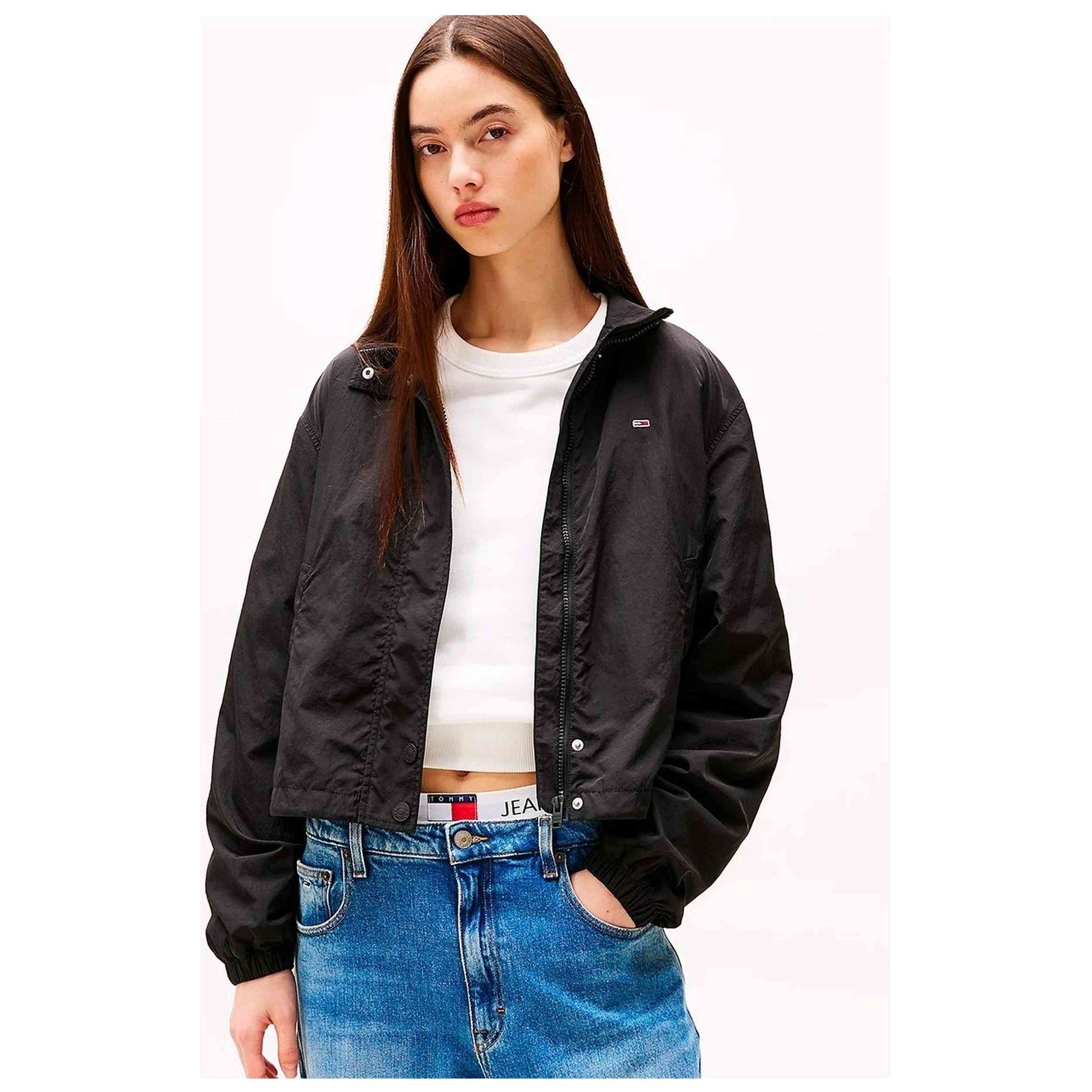 Cazadora Tommy Hilfiger modelo DW0DW20439 para Mujer en color Negro