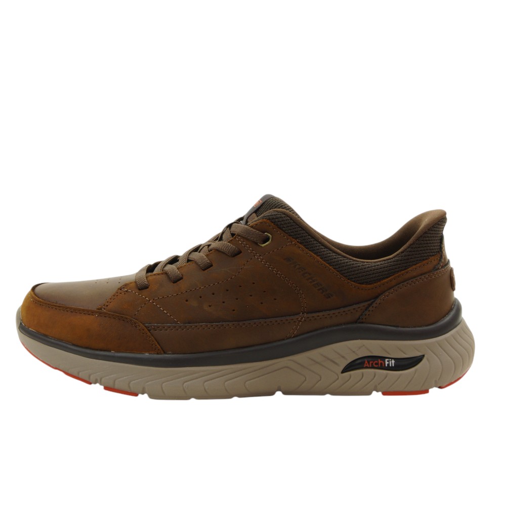 Skechers mod. 205656 zapato casual para hombre en engrasado, cordón elástico