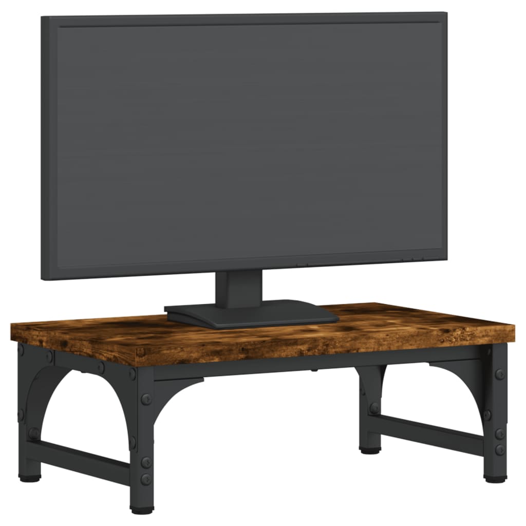 vidaXL Soporte de Pantalla Estante de Monitor Madera de Ingeniería Color Gris sonoma,  Marrón roble,  Roble Sonoma y mas