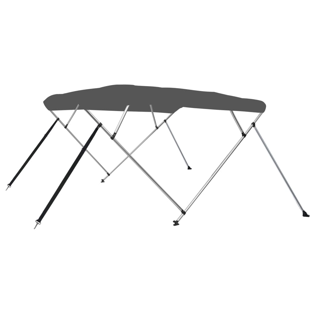vidaXL Toldo Bimini de 4 Arcos Techo de Embarcación Barco Protegedor Color Azul, Blanco, Antracita y mas