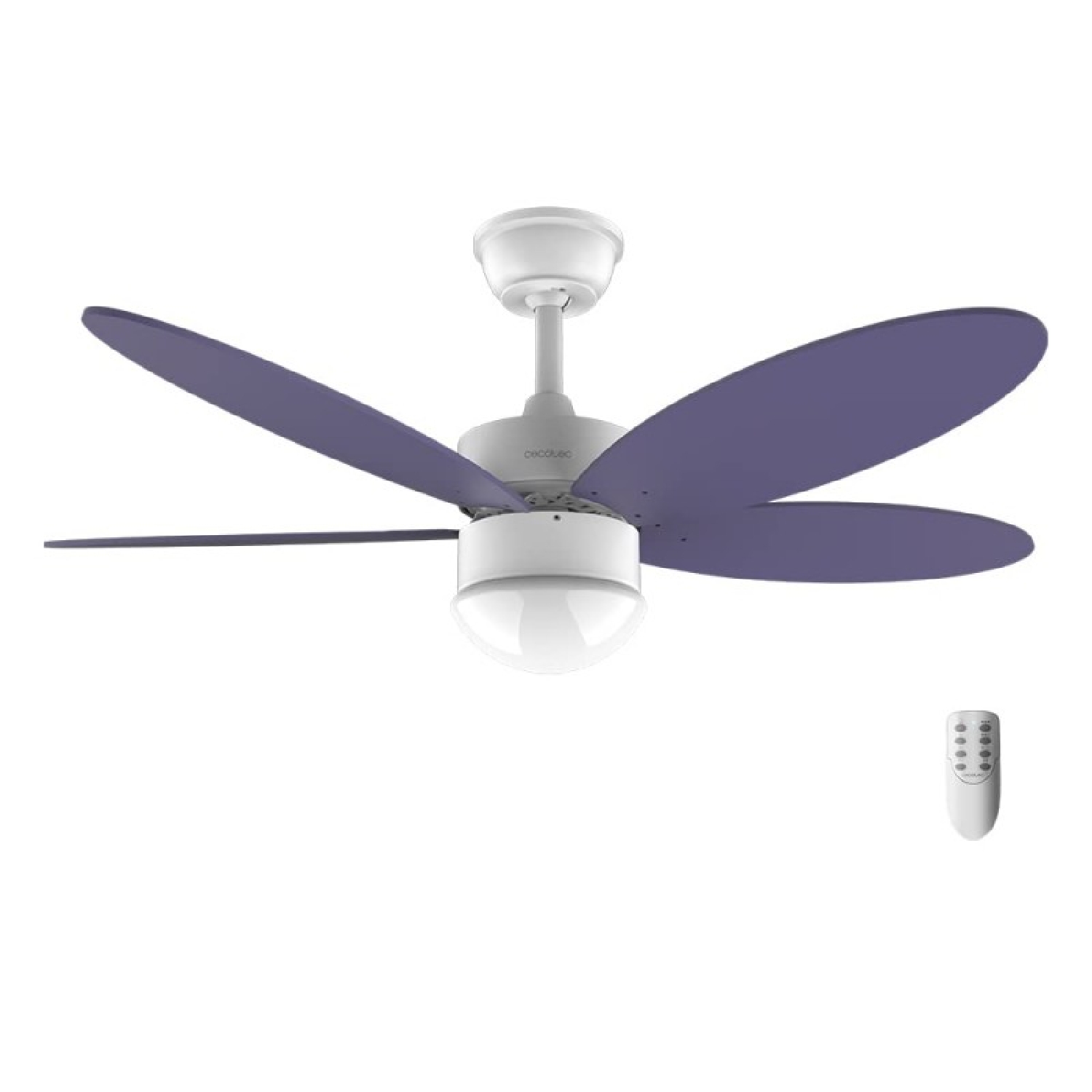 Cecotec Ventilador de Techo con Luz  Aero 4260 Purple. 40 W, Motor DC, Diámetro 42” con 5 Aspas Reversibles