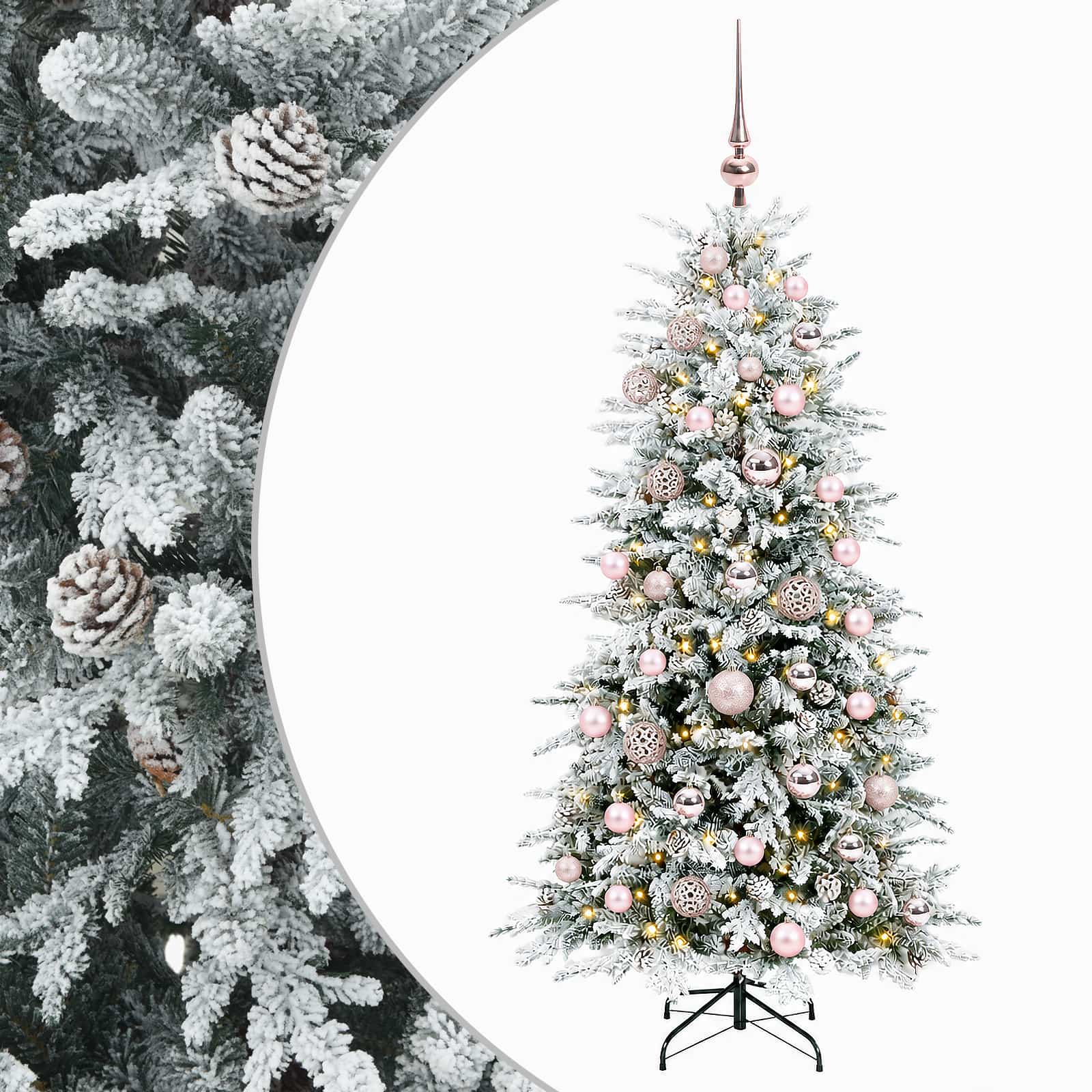 vidaXL Árbol de Navidad artificial con ramas articuladas 120 cm