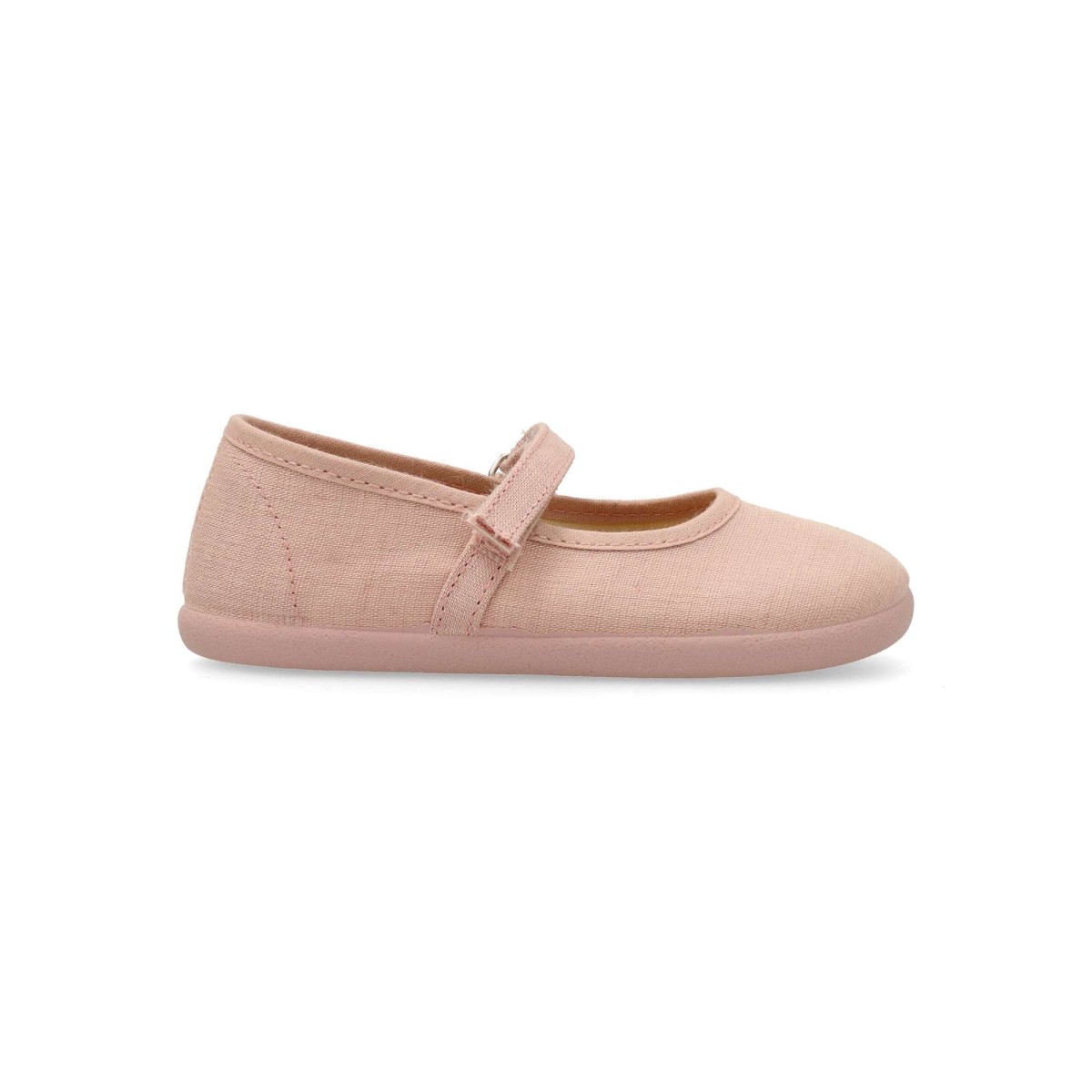 Batilas - Mercedita textil para niña con diseño barefoot: amplitud en dedos, plantilla plana extraíble, flexibilidad total y suela antideslizante de 5 mm