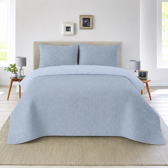 Colcha Bouti Lisa para Verano y Entretiempo, Colcha para Cama 100% Poliester, Colcha Cubre Cama para Cama 90/105/135/150cm, Suave, Colcha con Funda de Cojin 50x70cm. ✅ Entrega en 48-72h