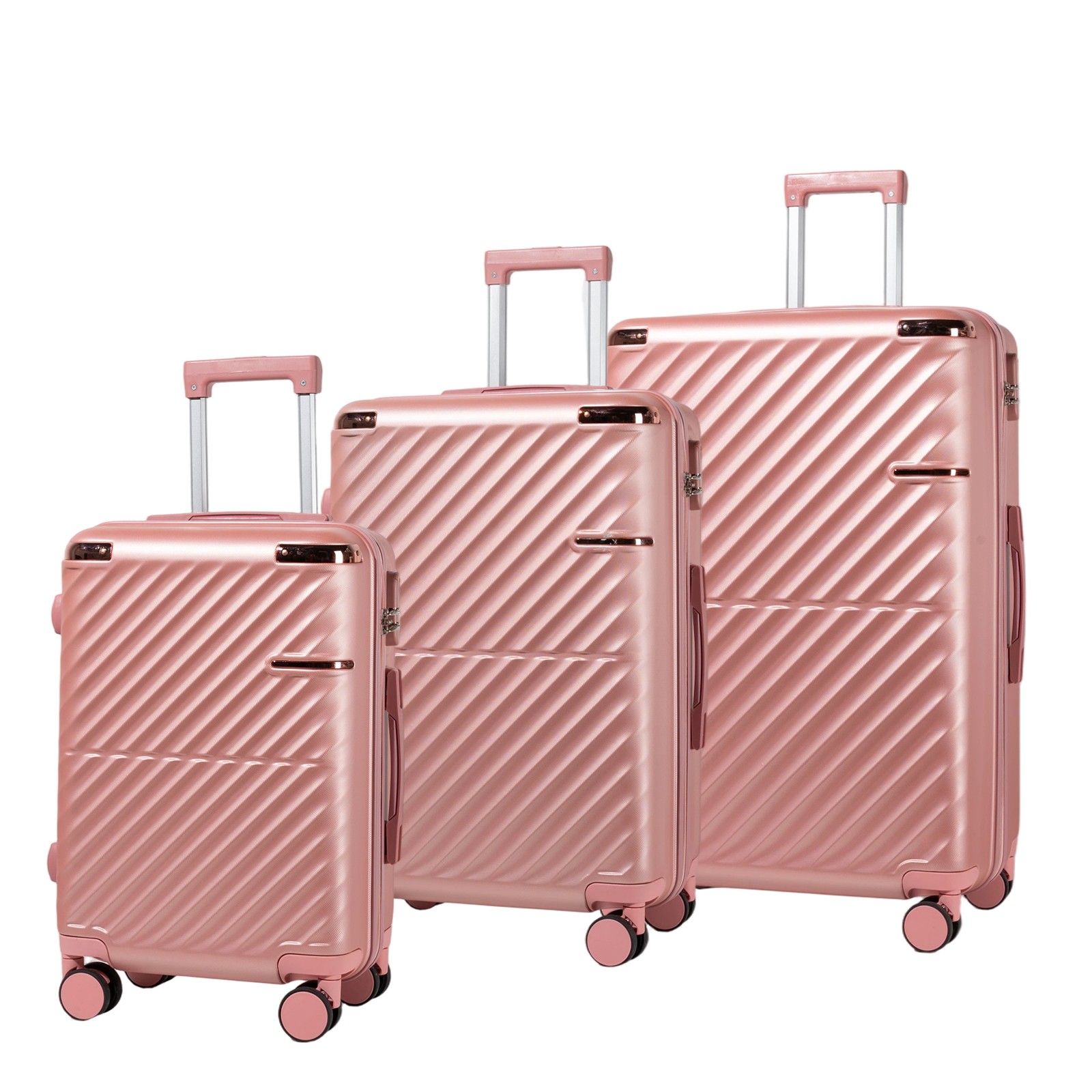 S7 STAR Juego de maletas de 3 piezas de Carcasa Dura (20/24/28 pulgadas), maletas ABS ligeras, ruedas giratorias silenciosas de 360° y asa duradera de 100LB para viajes en avión,Set de Maletas Grandes para Viajes,Maletas de cabina
