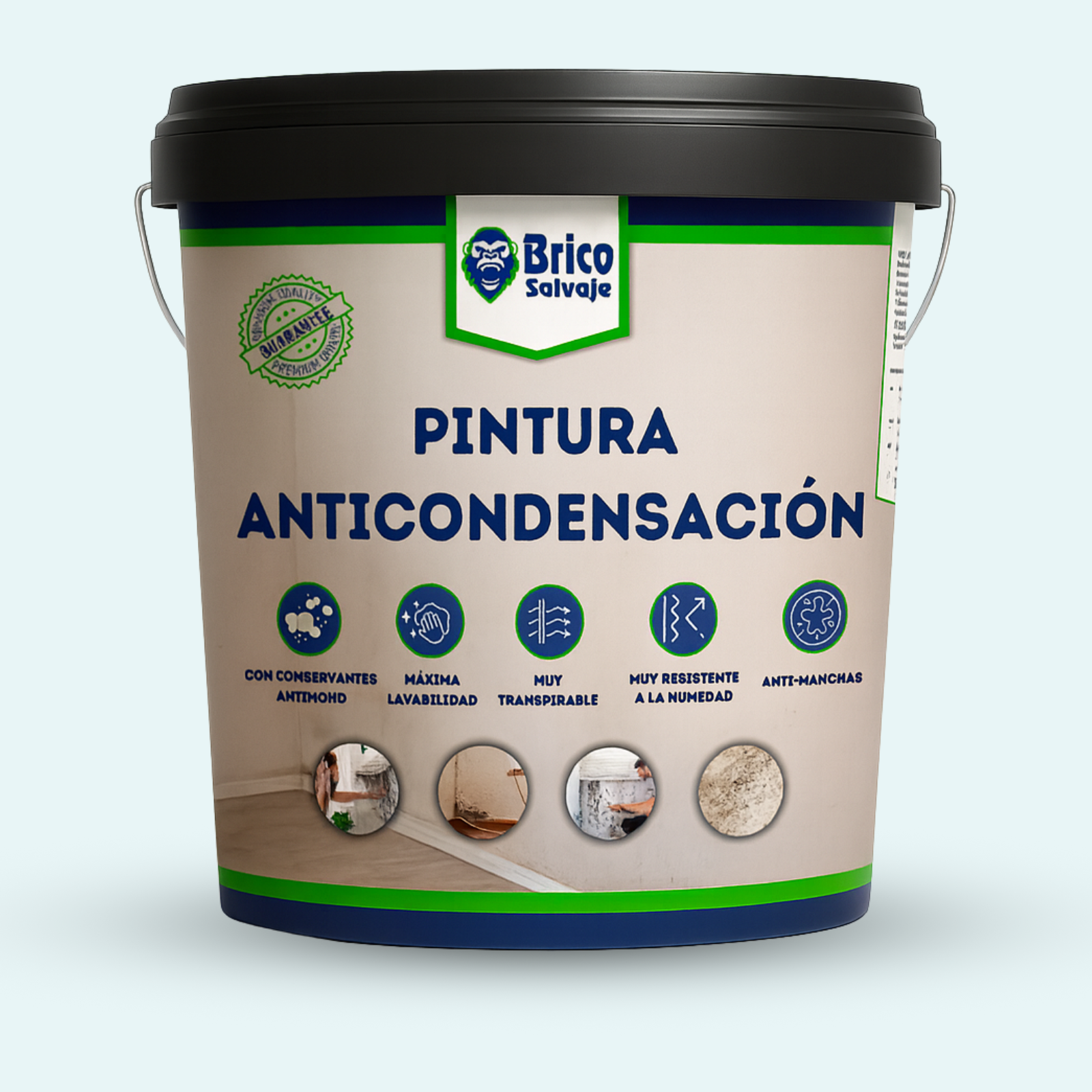 Pintura Anticondensación, Con conservantes Anti moho y Aislante térmico BRICOSALVAJE
