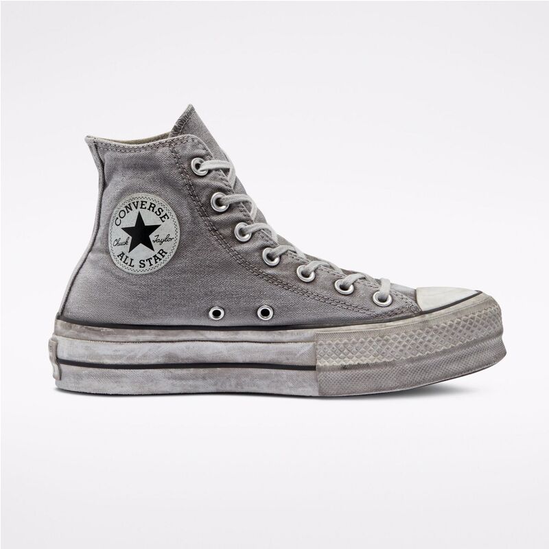 Zapatillas Grises Converse Plataforma Chuck Taylor All Star Smoked Canvas
