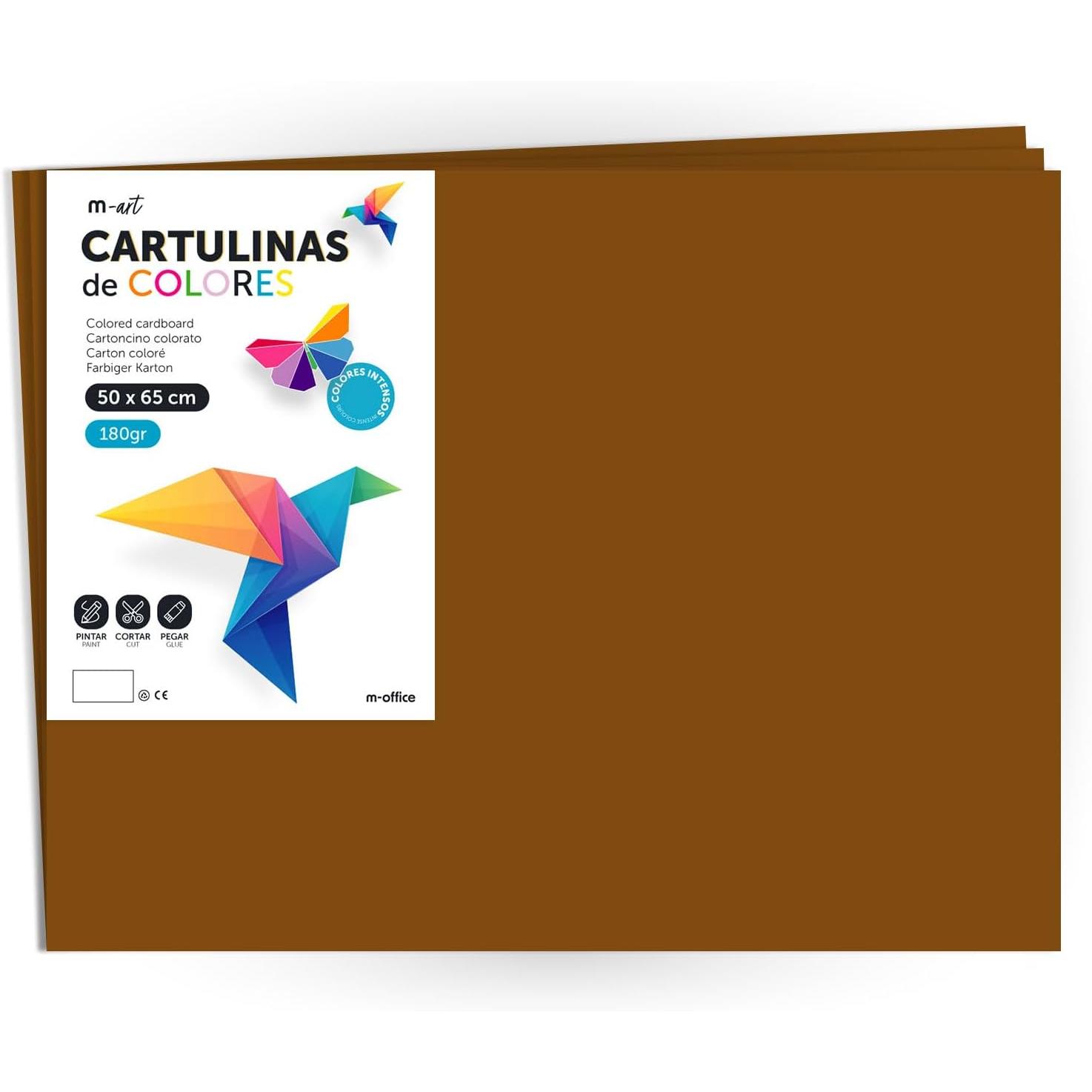 Pack 100 Cartulinas Color Azul Oscuro Tamaño A4 180g